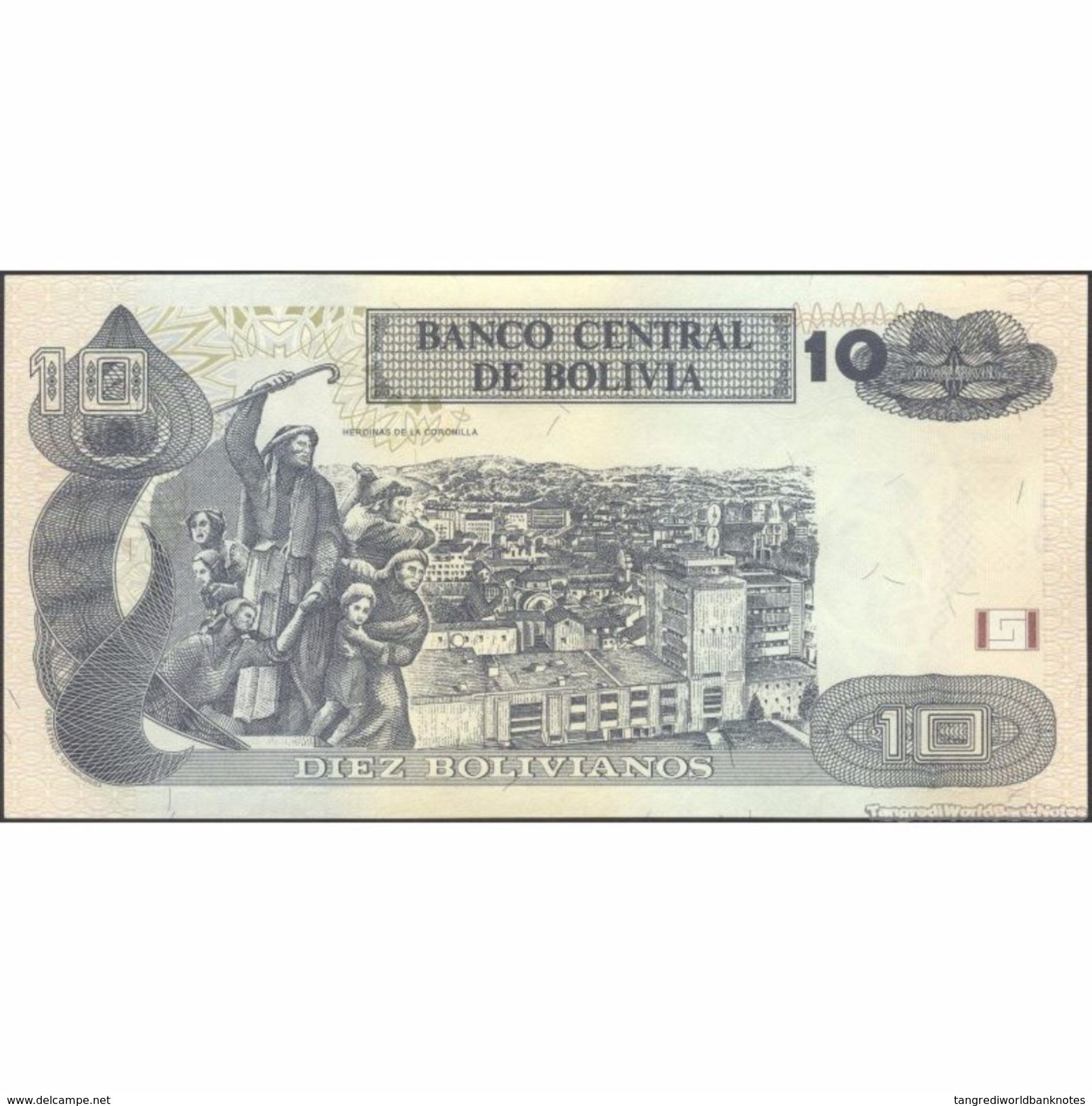 TWN - BOLIVIA 238A - 10 Bolivianos 28.11.1986 (2013) Serie I - Printer: OT UNC - Bolivia