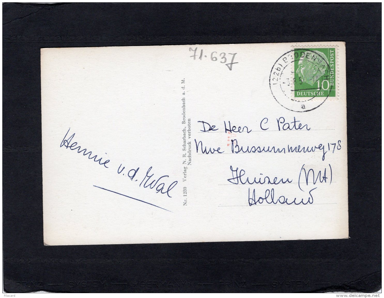 71637     Germania,   Brodenbach A. D. Mosel,  VG  1957 - Mayen