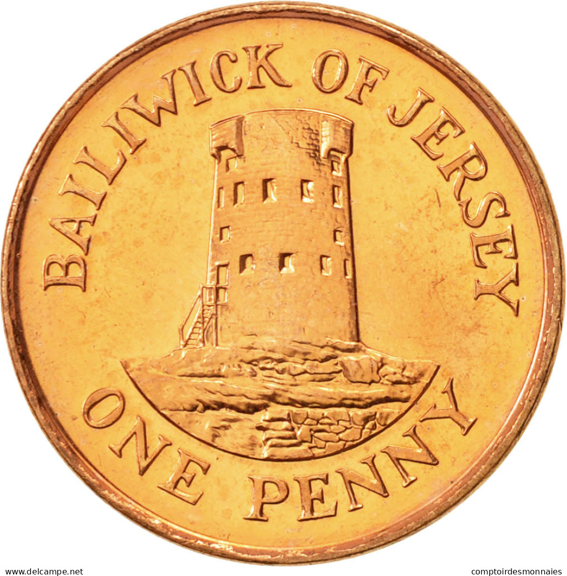 Monnaie, Jersey, Elizabeth II, Penny, 1998, SUP, Copper Plated Steel, KM:103 - Jersey