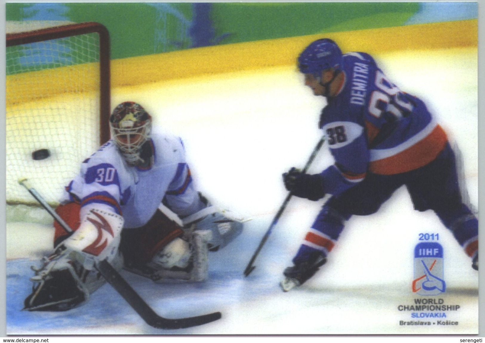 Slowakei GS 'Eishockey-WM, 3D' / Slovakia P.c. 'Ice Hockey World Championship, 3-dim.' **/MNH 2012 - Hockey (sur Glace)