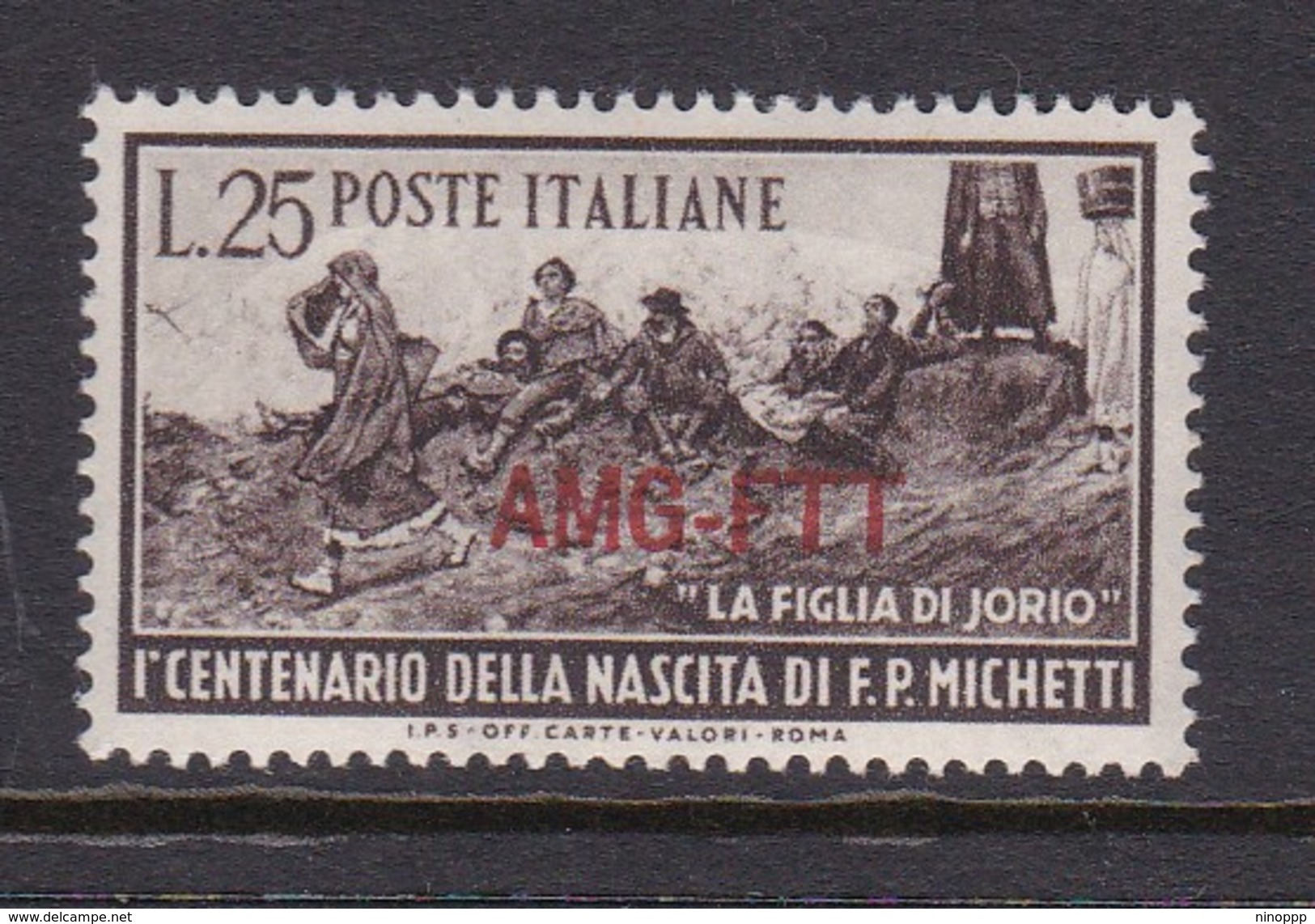 Trieste Allied Military Government S 129 1951 Birth Centenary Of Michetti, MNH - Mint/hinged