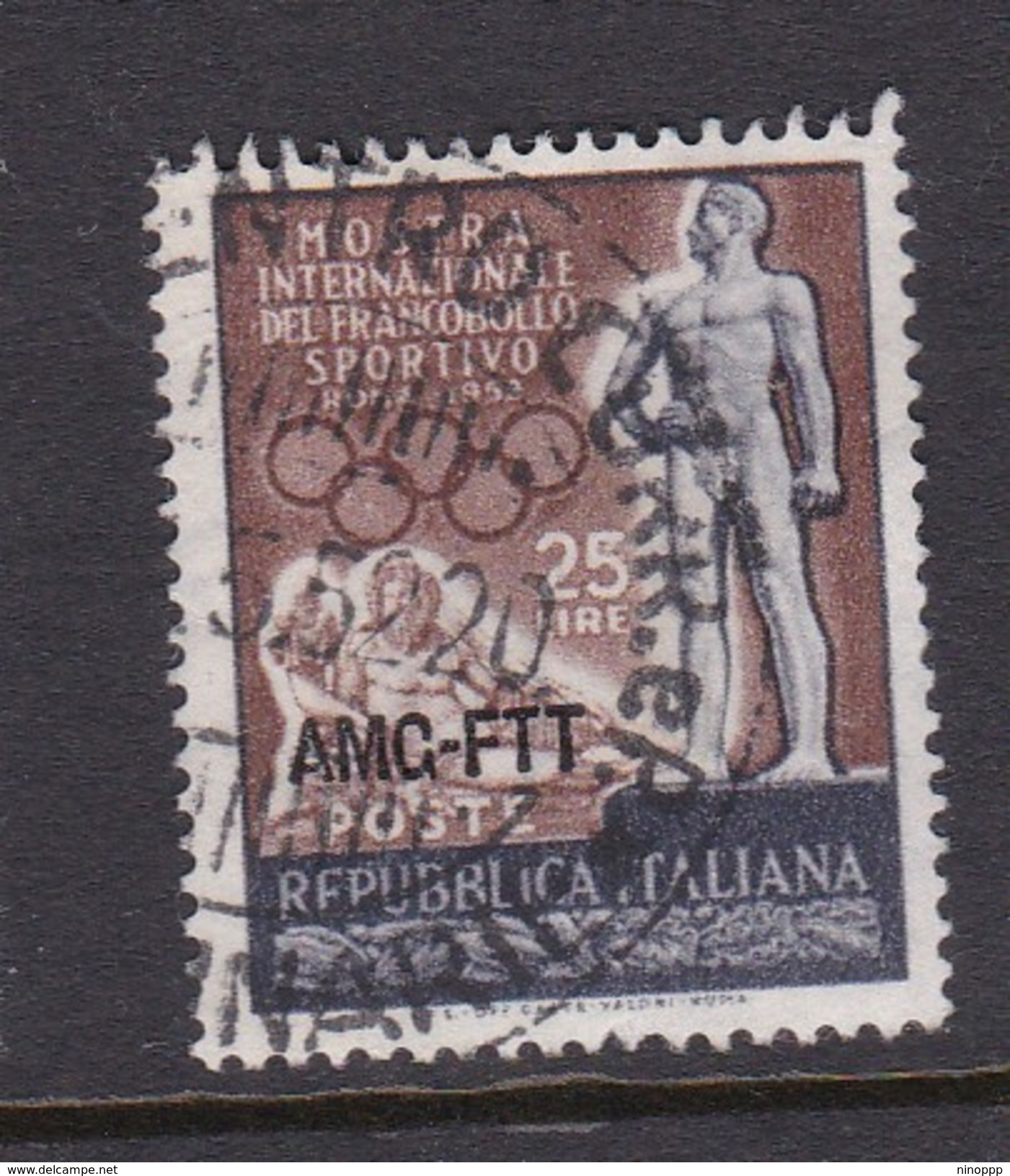 Trieste Allied Military Government S 142 1952 International Sports Stamp Exhibition, Used - Used