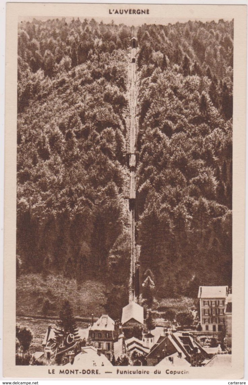 Carte Postale Ancienne,63,puy De Dome,LE MONT DORE,SANCY,FUNICULAIRE - Le Mont Dore