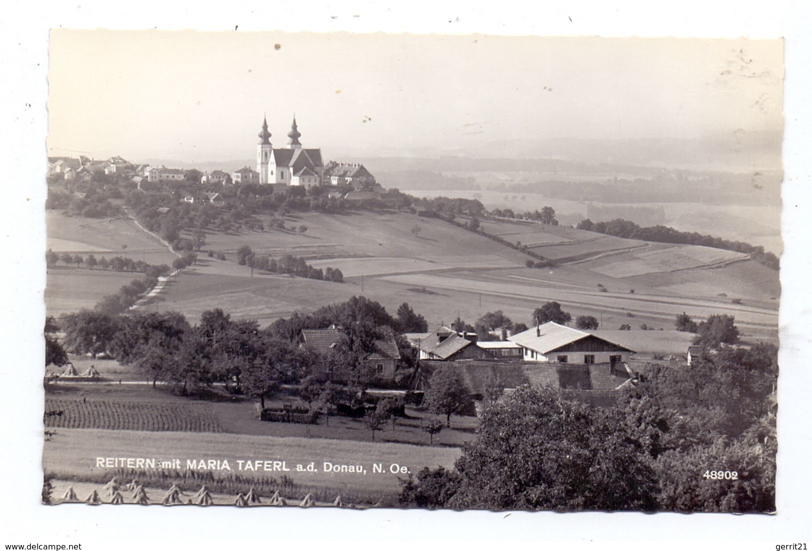 A 3672 MARIA TAFERL, Ortsansicht Mit Reitern - Maria Taferl