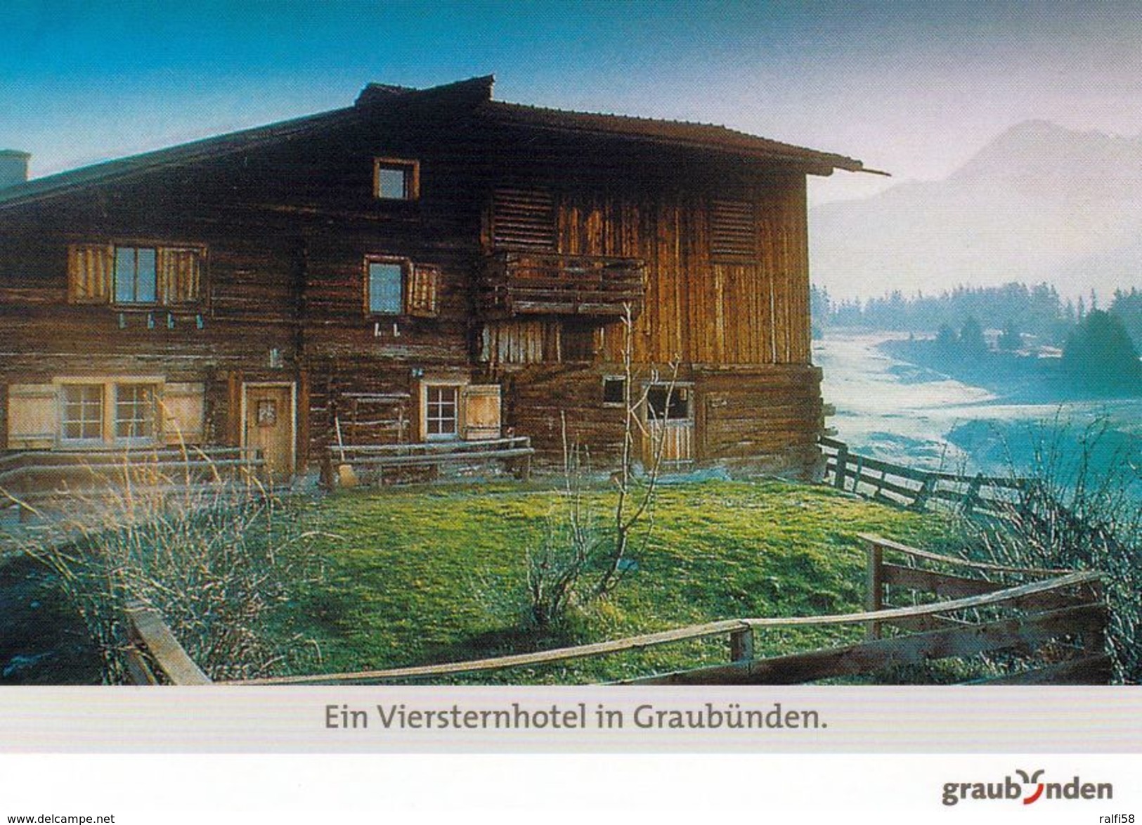 1 AK Schweiz * Ein Viersternhotel In Graubünden - So Wird Diese Karte Beschrieben ??? - Autres & Non Classés