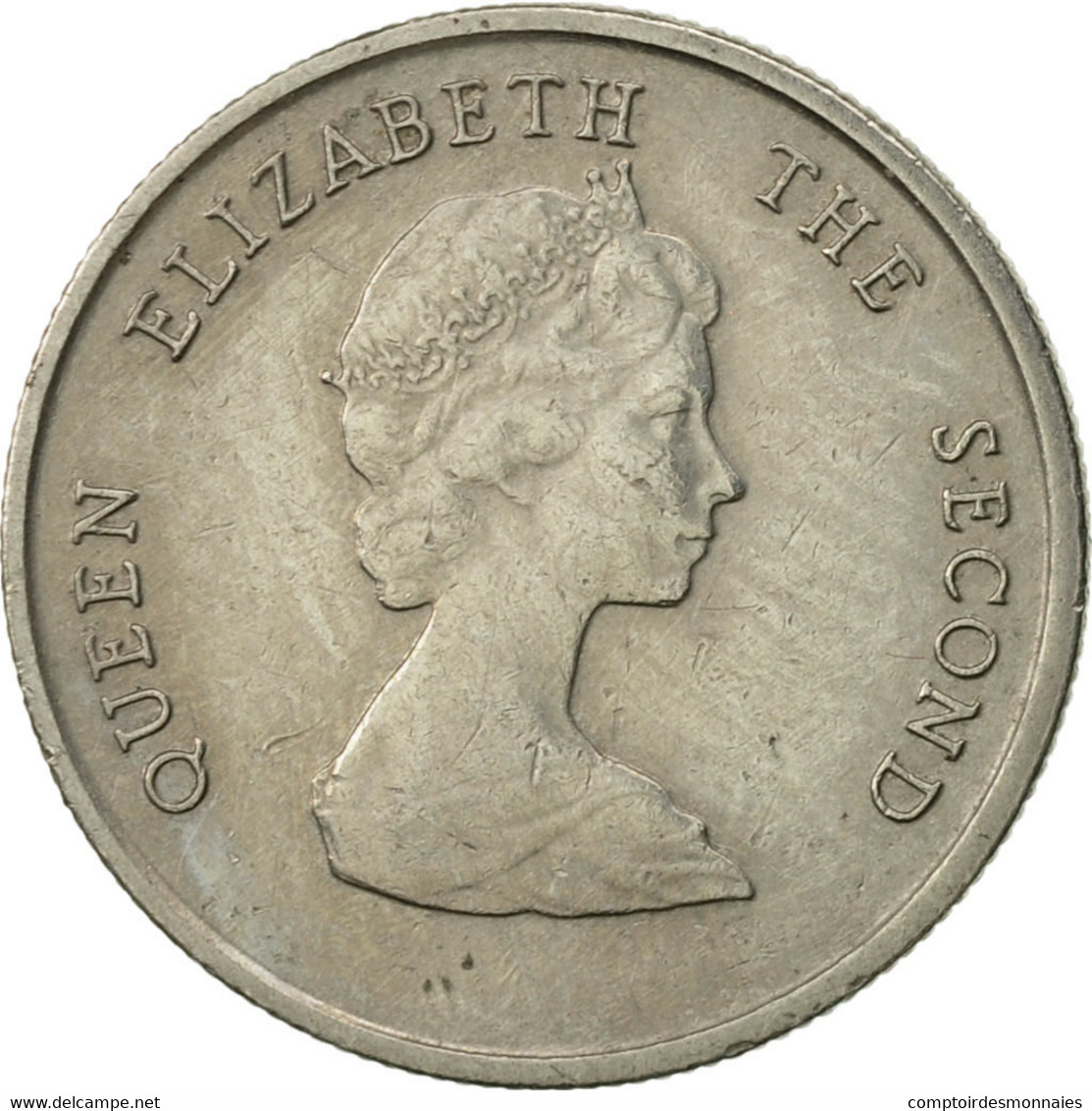 Monnaie, Etats Des Caraibes Orientales, Elizabeth II, 10 Cents, 1981, TTB - Caraïbes Orientales (Etats Des)