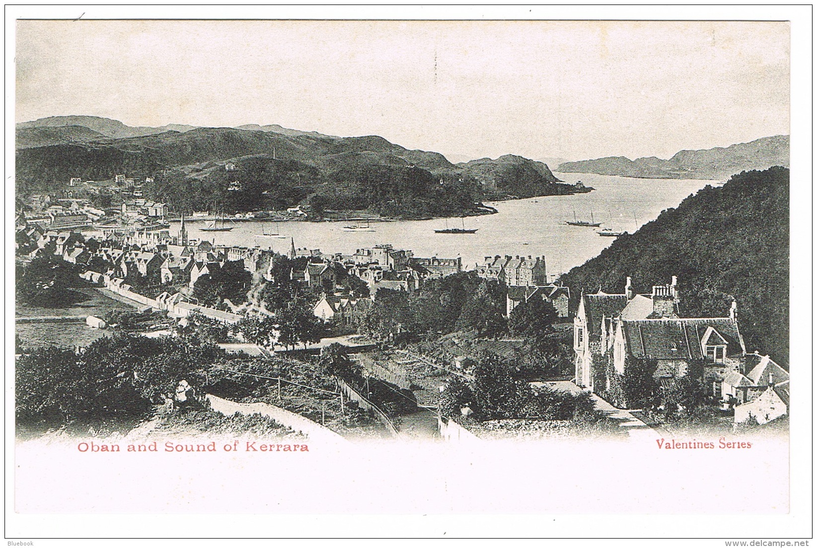 RB 1166 -  Early Postcard - Oban &amp; Sound Of Kerrara - Agyllshire Scotland - Argyllshire