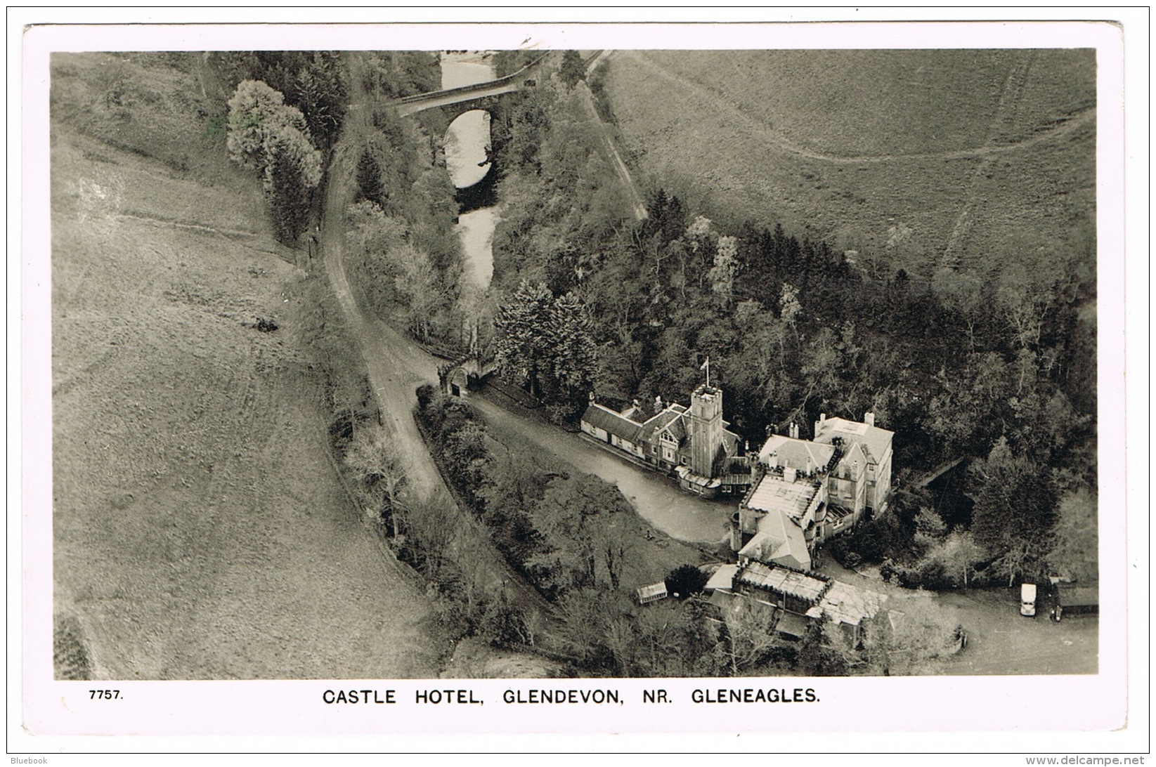 RB 1166 -  Real Photo Postcard - Castle Hotel Glendevon Near Gleneagles Perthshire Scotland - Perthshire