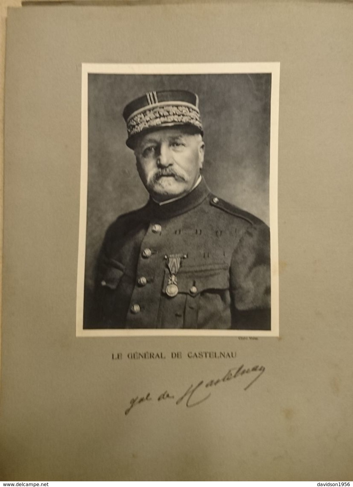 Photo Cliché  Melcy     - Guerre De 1914.1918    Général De CASTELNAU    ,Dédicacé - Photographie
