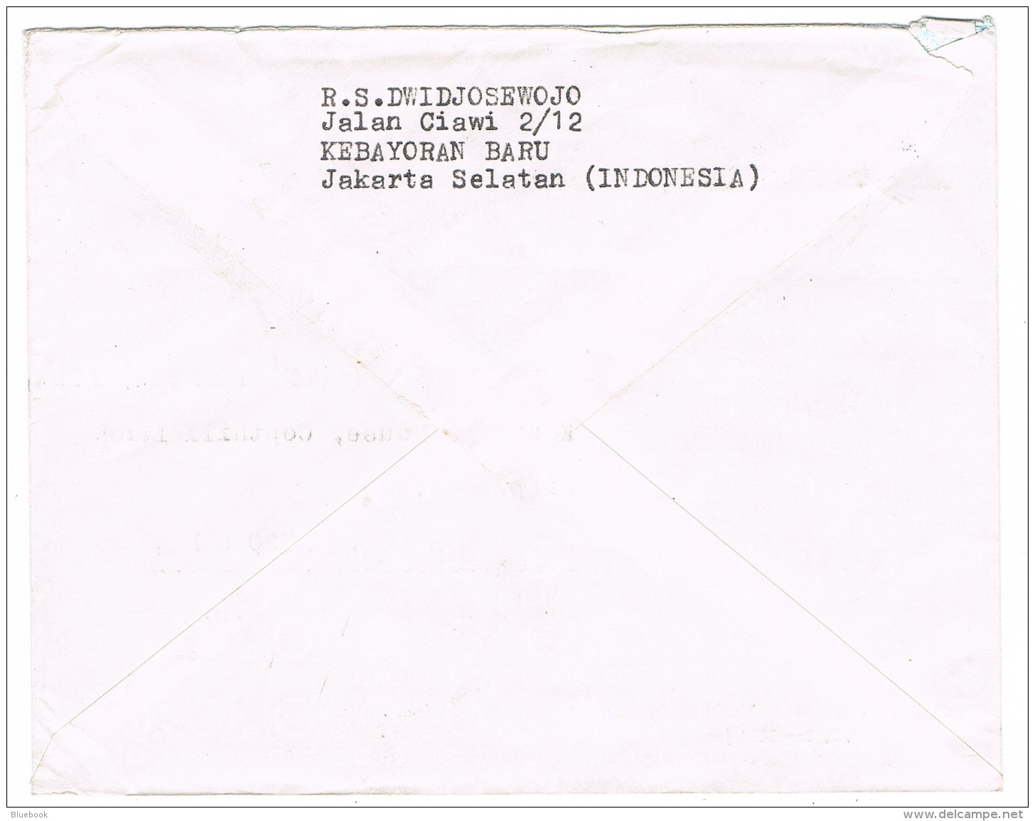 RB 1166 - 1976 Airmail Cover Indonesia To Surrey UK - Badminton Thomas Cup - Uber Cup - Badminton