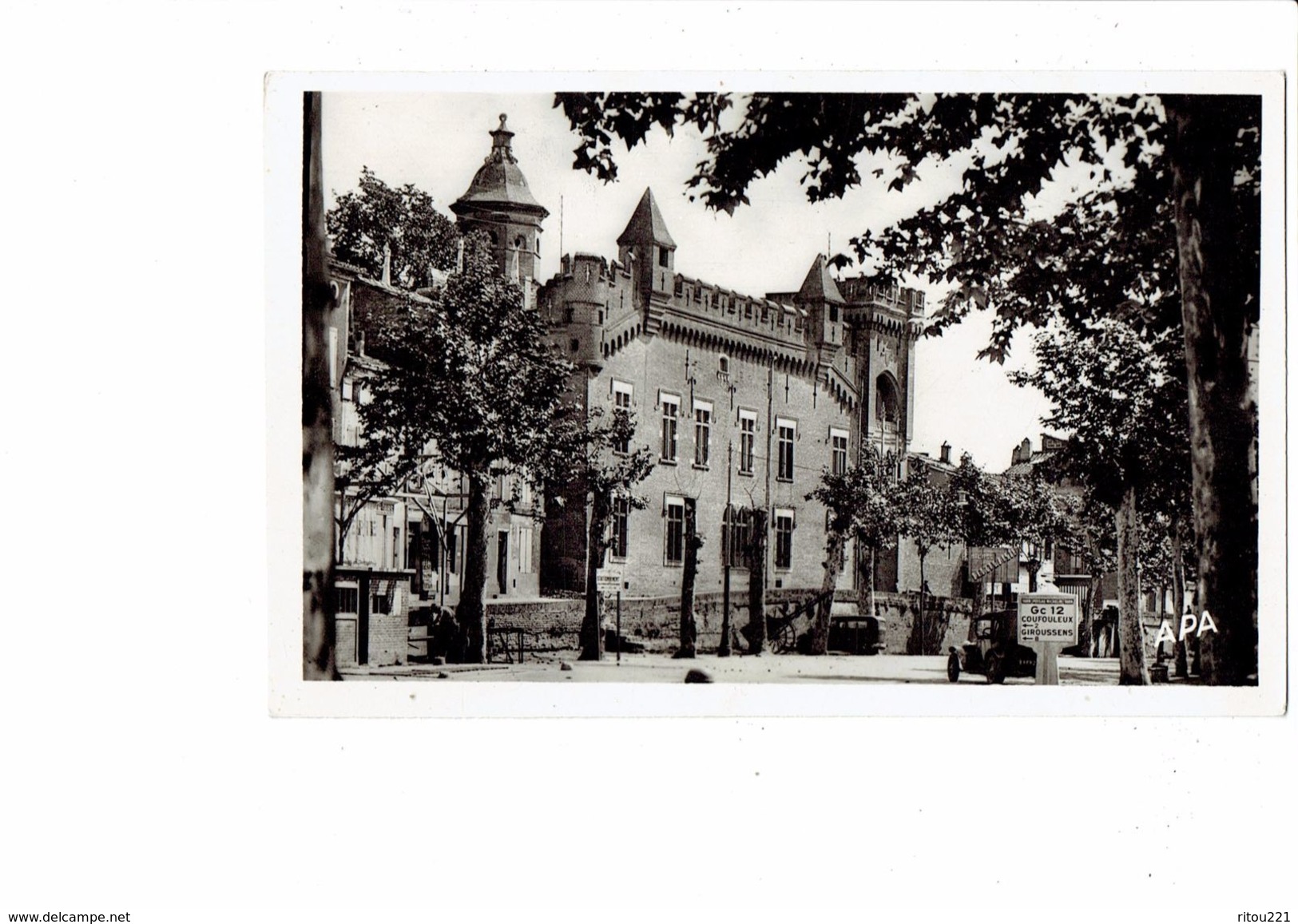 Cpsm - 81 - RABASTENS Sur TARN - Façade De L'Hôtel De Fournas - Panneau Michelin COUFOULEUX GIROUSSENS - Rabastens