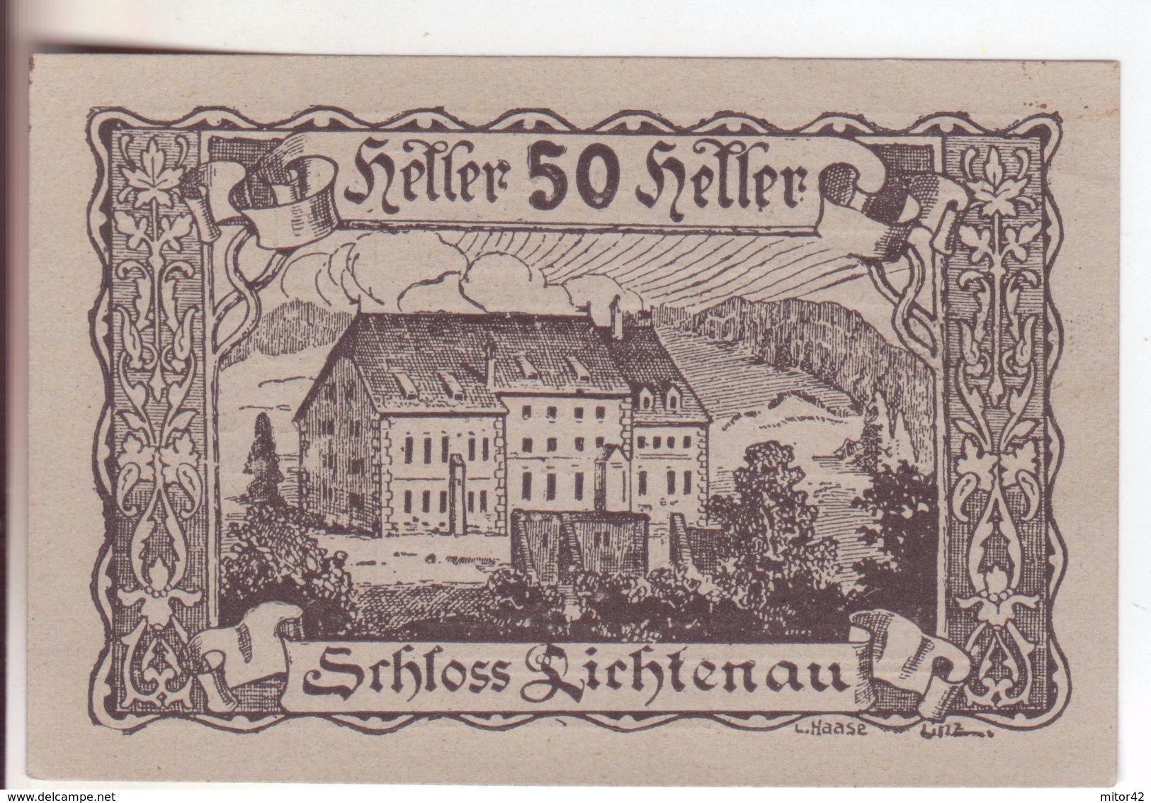 287-Banconote-Carta Moneta Di Emergenza-NOTGELD-Austria-Osterraich-Emergency Money-50 Heller-1920 - Austria