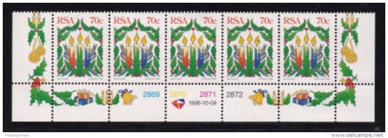 RSA, 1996, MNH Stamps In Control Blocks, MI 1024, Christmas, X742 - Neufs