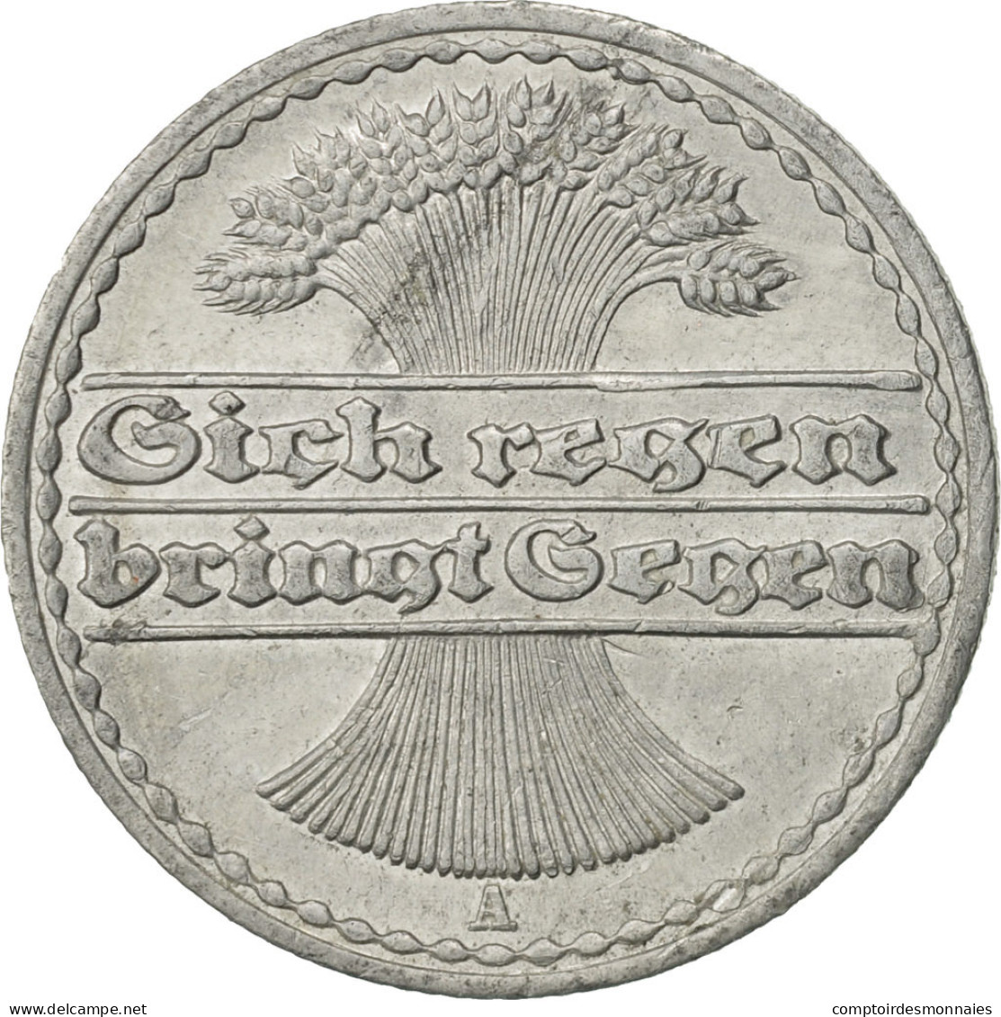 Monnaie, Allemagne, République De Weimar, 50 Pfennig, 1921, Berlin, TTB+ - 50 Rentenpfennig & 50 Reichspfennig