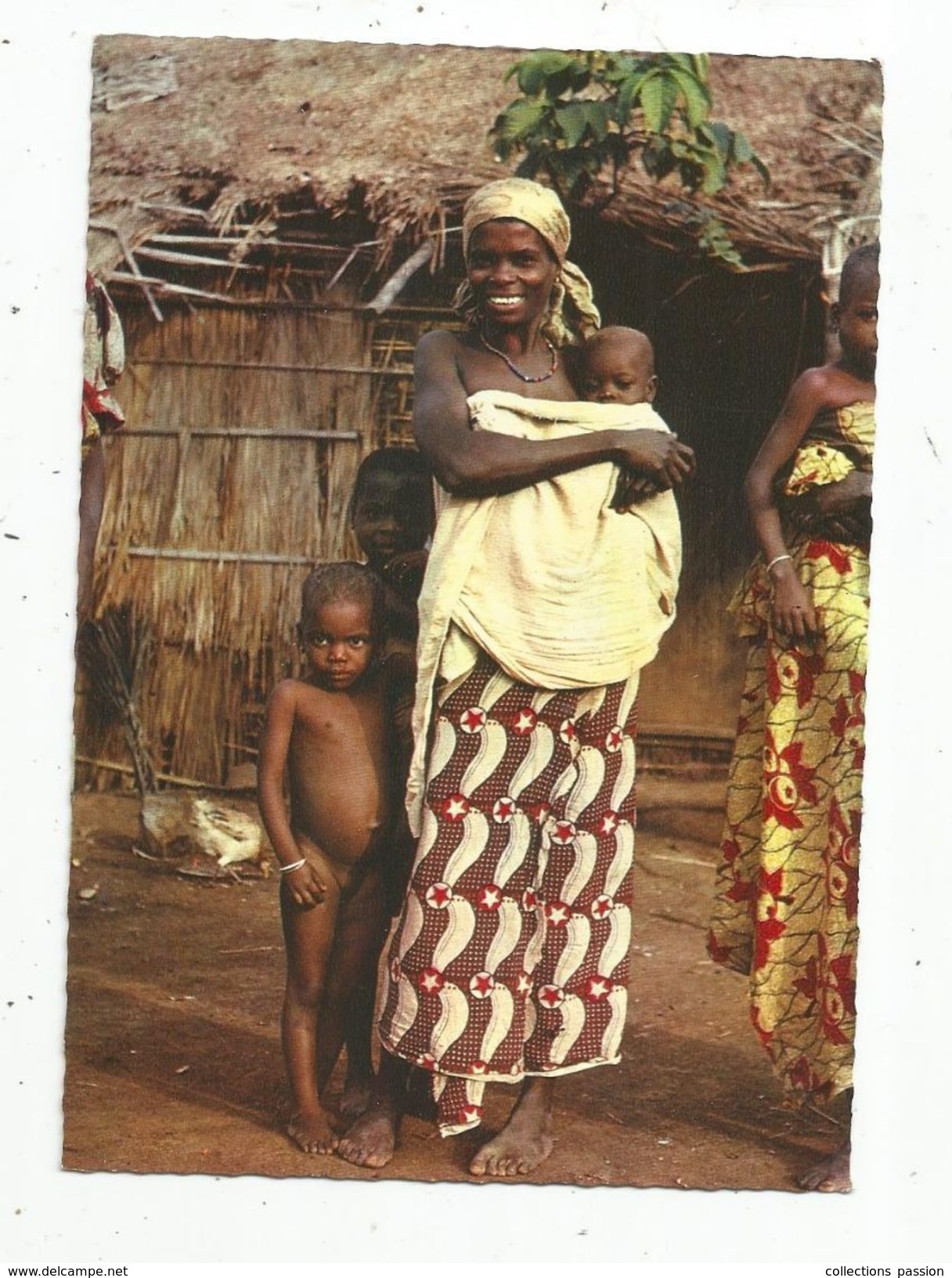 Cp, CONGO BRAZZAVILLE , Jeune Femme BABEMBE , Case Faite En Végétal , Voyagée 1967 - Otros & Sin Clasificación