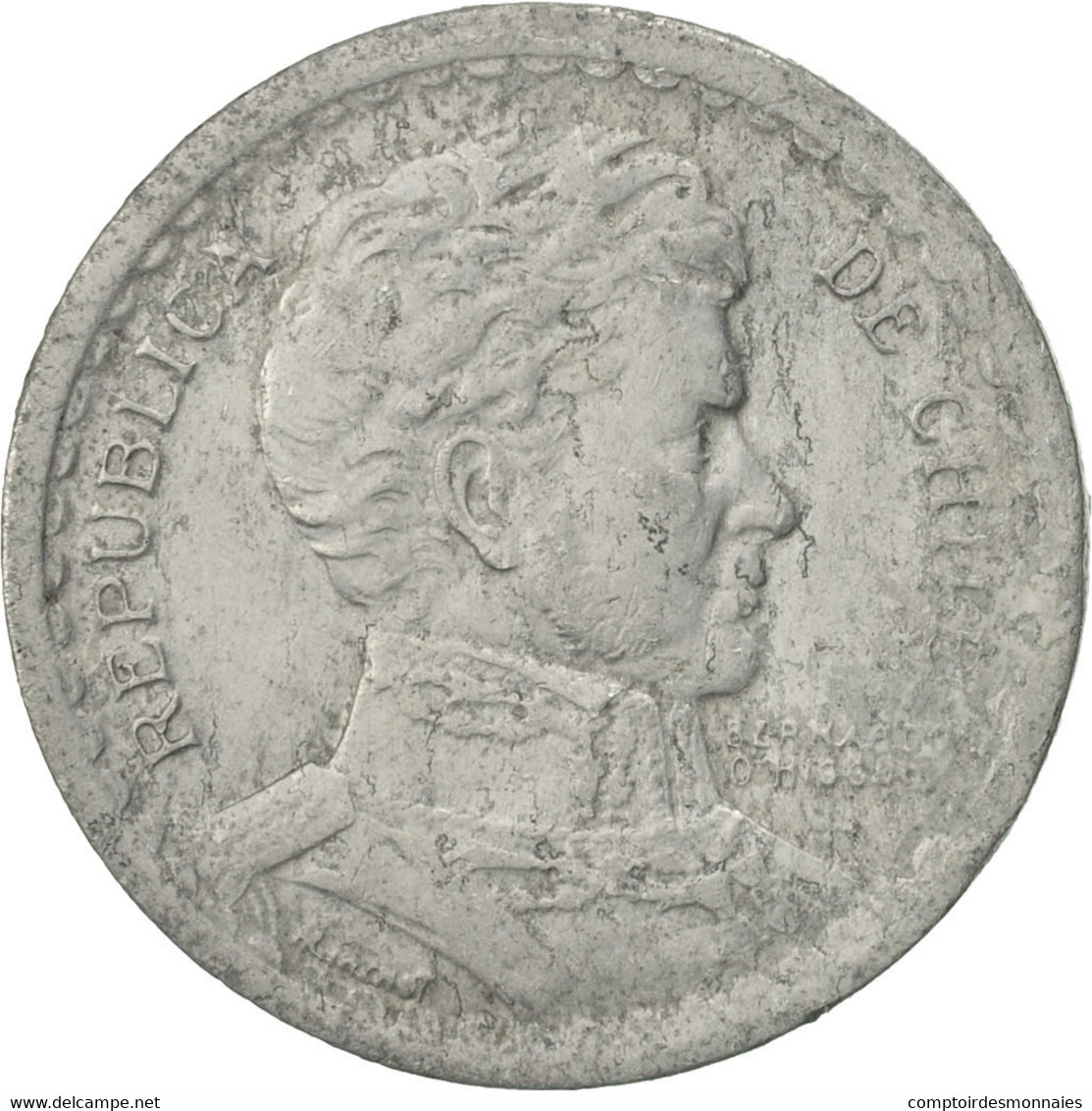 Monnaie, Chile, Peso, 1954, TB+, Aluminium, KM:179a - Chili