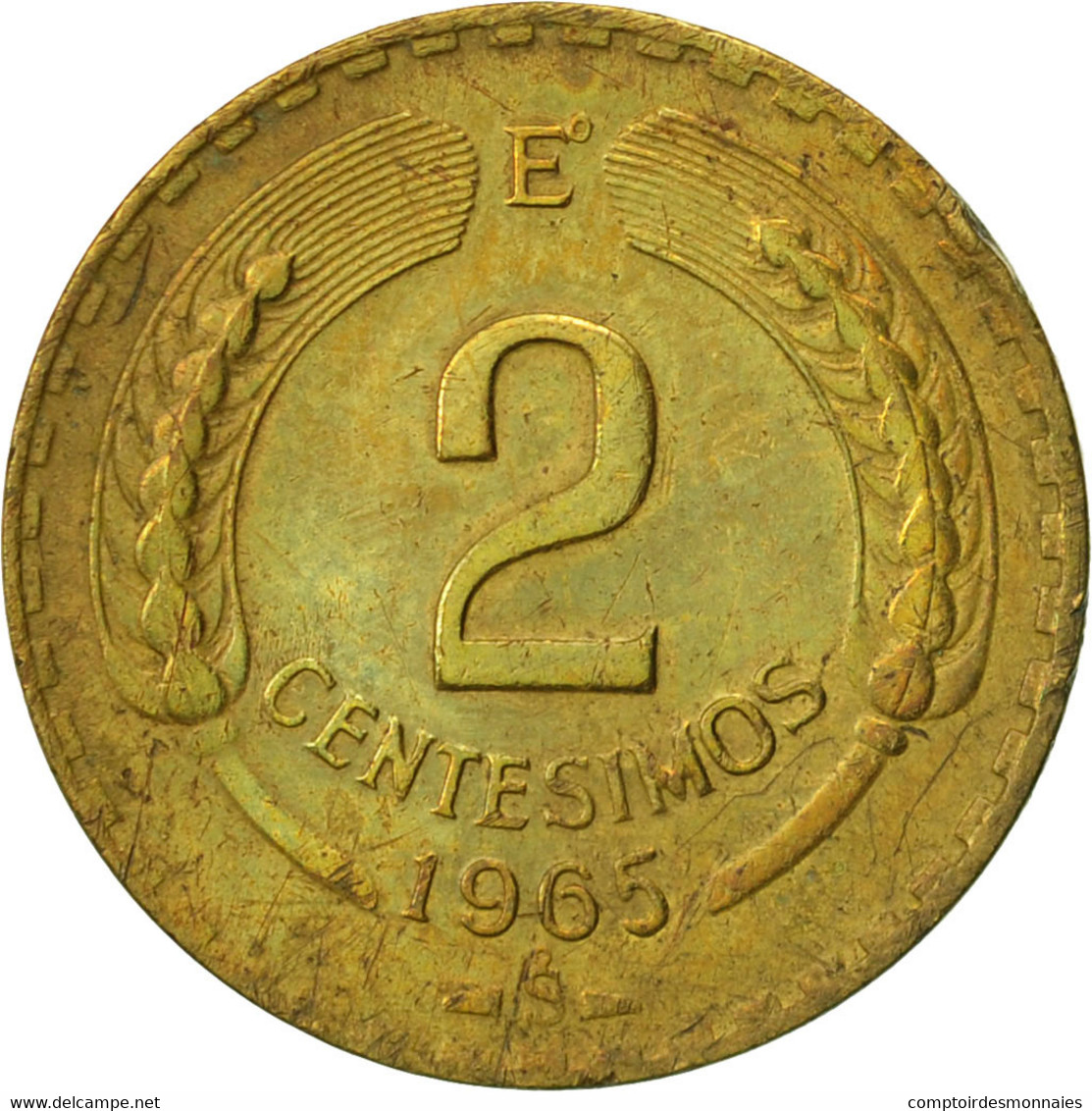 Monnaie, Chile, 2 Centesimos, 1965, TTB, Aluminum-Bronze, KM:193 - Cile