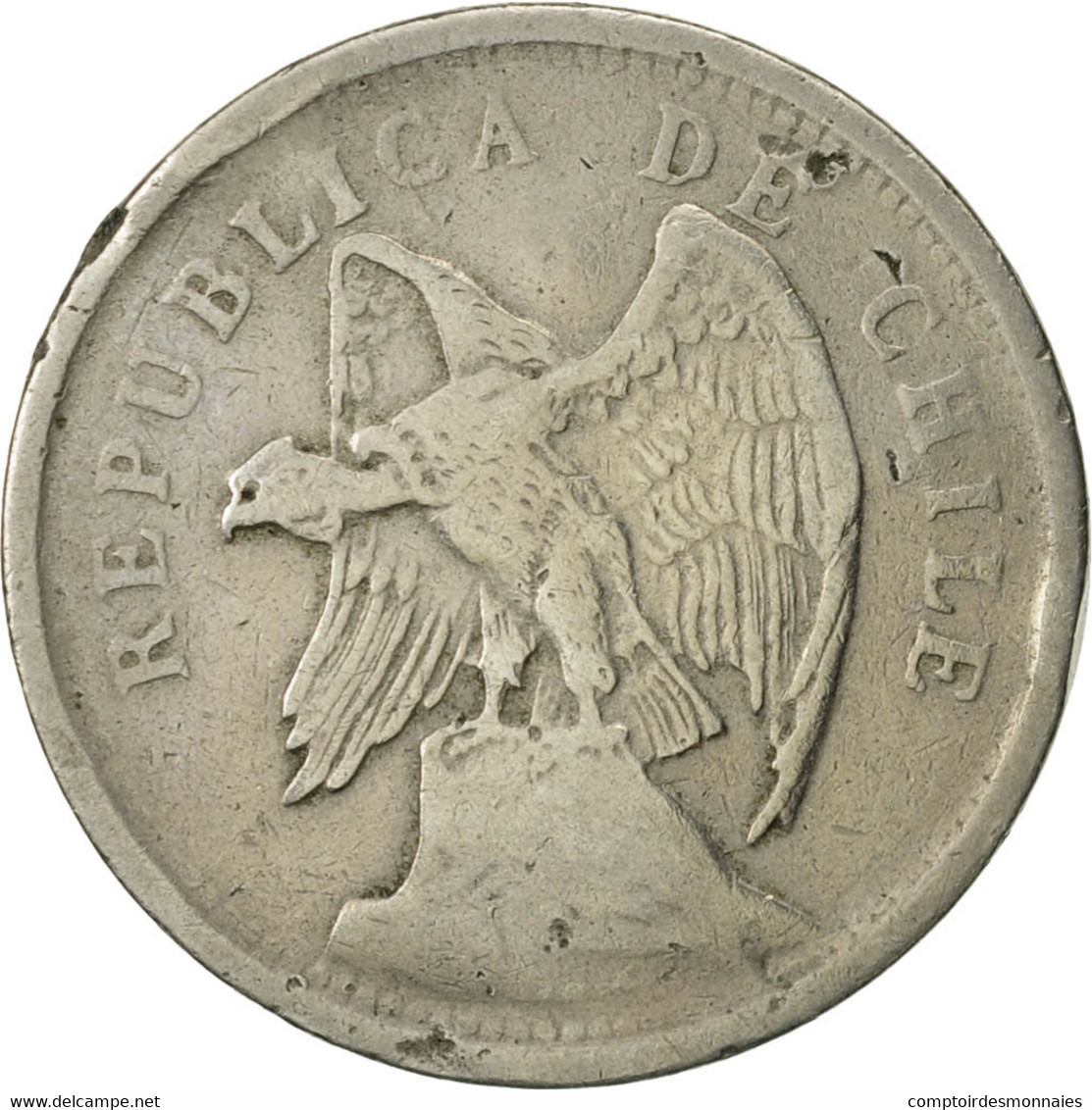 Monnaie, Chile, 20 Centavos, 1924, TB+, Copper-nickel, KM:167.1 - Chile