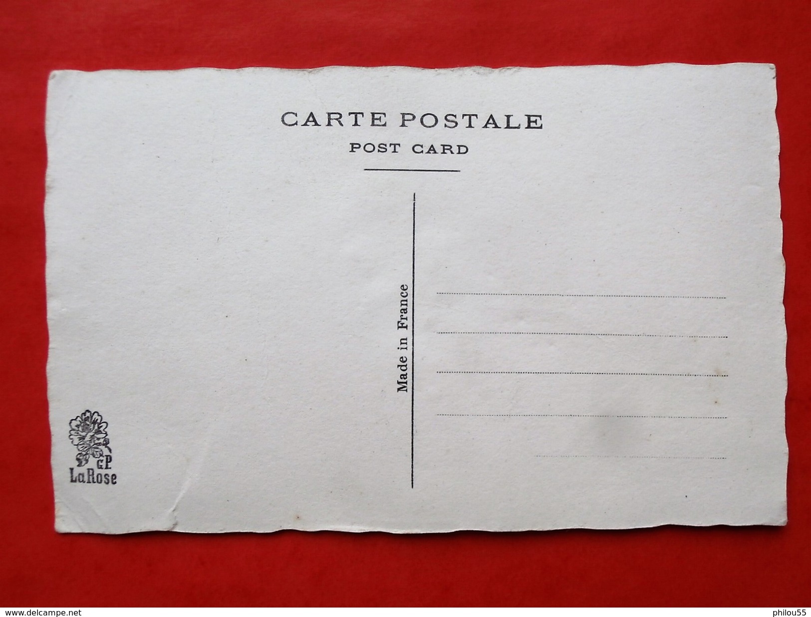 Cp Fantaisie Brodee Sainte Catherine Avec Son Enveloppe D Origine - Brodées