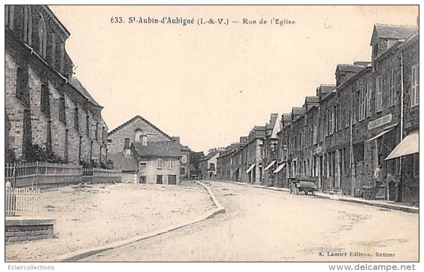 Saint Aubin D'Aubigné      35         Rue De L'Eglise   .       ( Voir Scan) - Autres & Non Classés