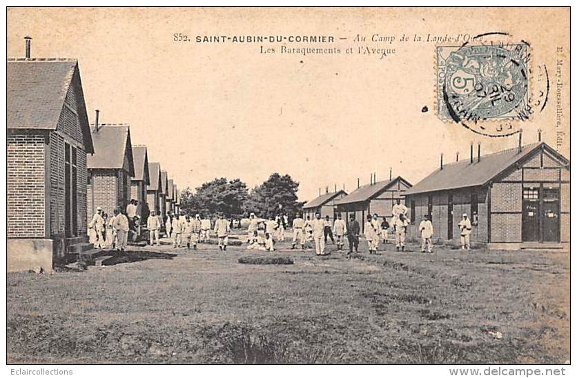 Saint Aubin Du Cormier       35         Le Camp De La Lande D'Ouée  .  Les Baraquements   ( Voir Scan) - Other & Unclassified