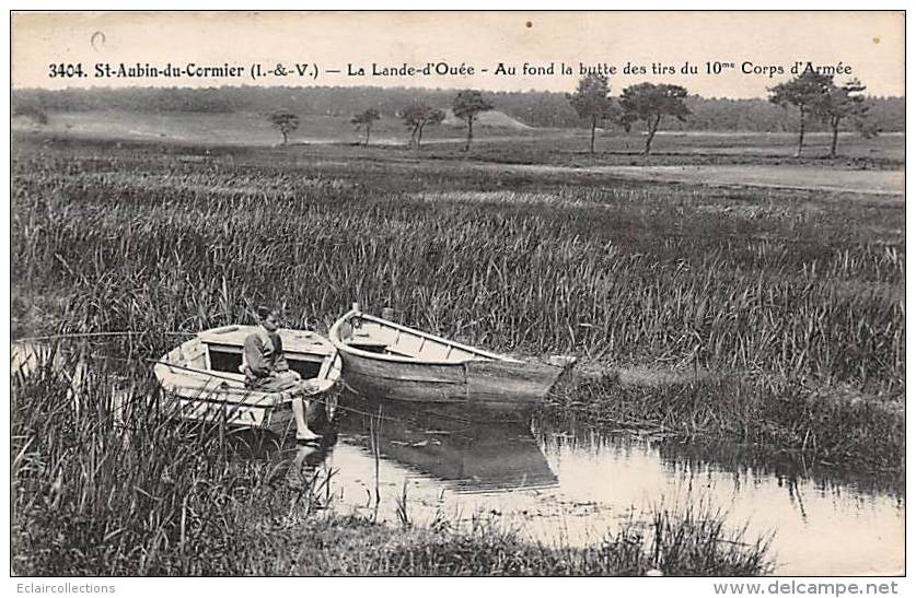 Saint Aubin Du Cormier       35         Le Camp De La Lande D'Ouée  . Au Fond; La Butte Des Tirs     ( Voir Scan) - Autres & Non Classés