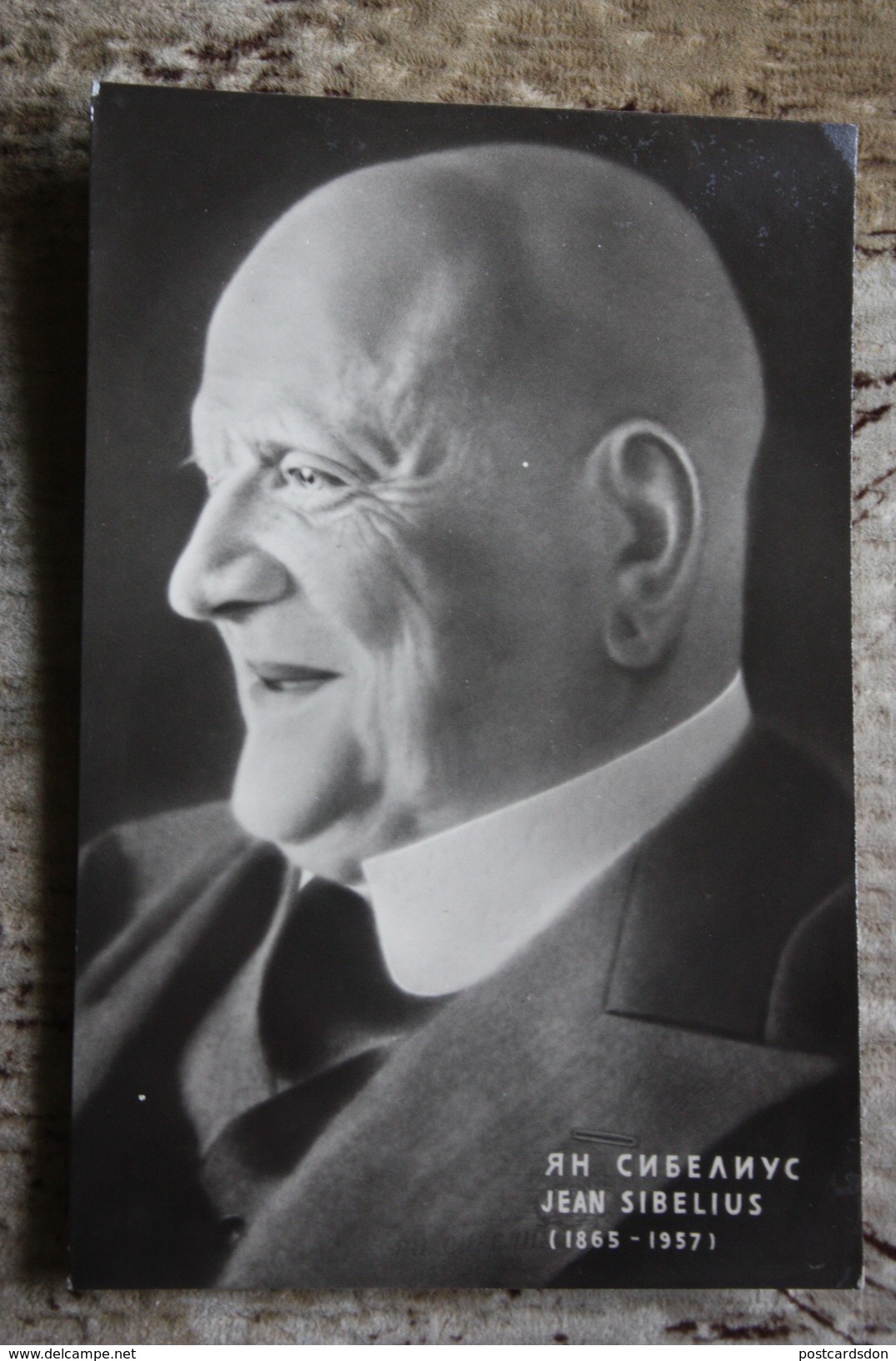 Portrait Of   Composer SIBELIUS   - Old USSR PC 1950s - Singers & Musicians