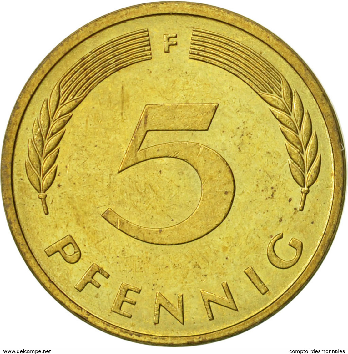 Monnaie, République Fédérale Allemande, 5 Pfennig, 1987, Stuttgart, TTB+ - 5 Pfennig