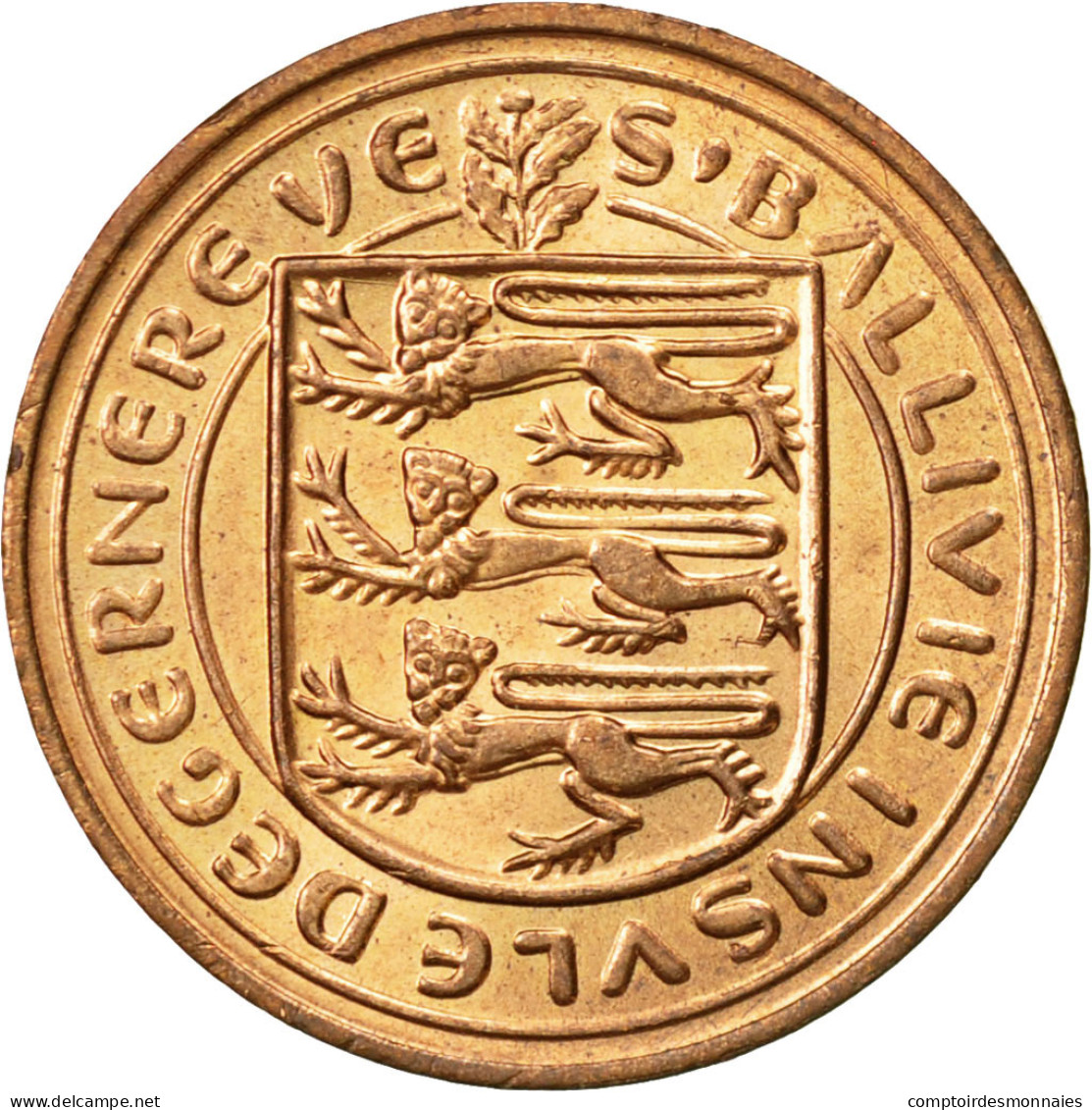 Monnaie, Guernsey, Elizabeth II, Penny, 1979, Heaton, TTB, Bronze, KM:27 - Guernsey