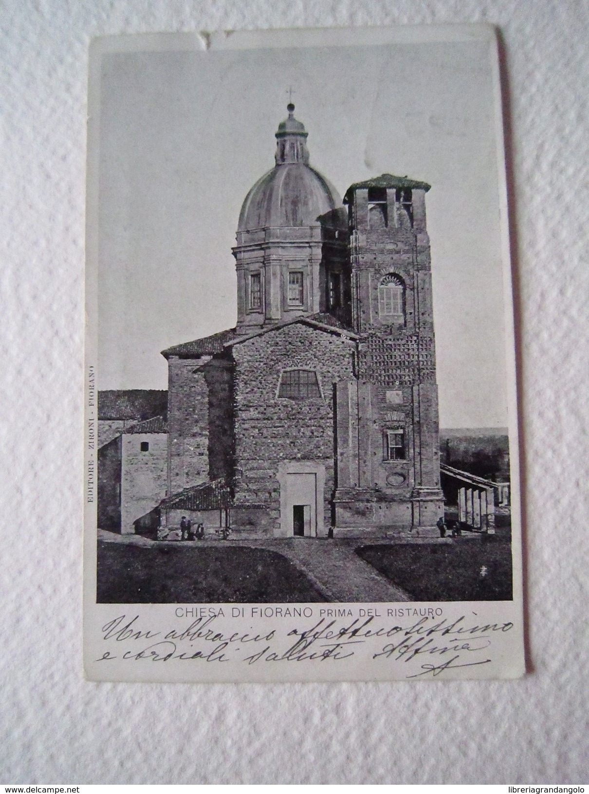 Cartoline Locale Emilia Romagna Fiorano Modenese Modena 1907 Chiesa Ristauro - Modena