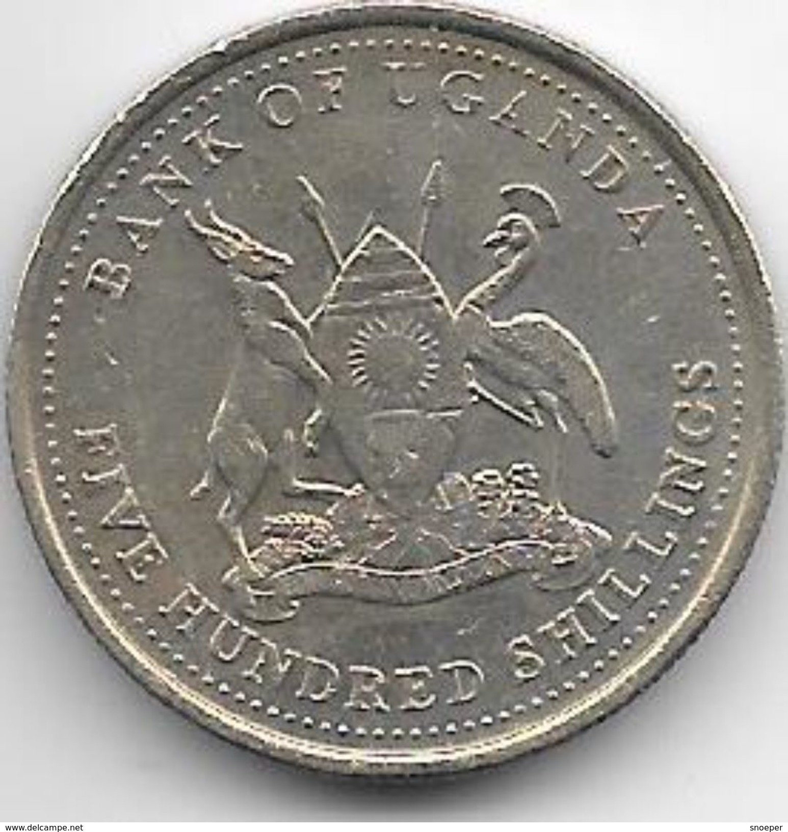 *uganda 500 Shilling 1998  Km 69 - Ouganda