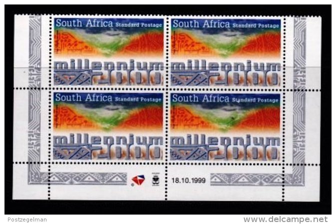 RSA, 2000, MNH Stamps In Control Blocks, MI 1251, Millenium, X751 - Neufs