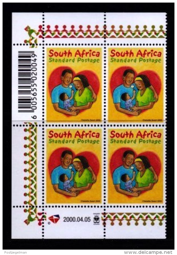 RSA, 2000, MNH Stamps In Control Blocks, MI 1253, Family Day, X753A - Unused Stamps