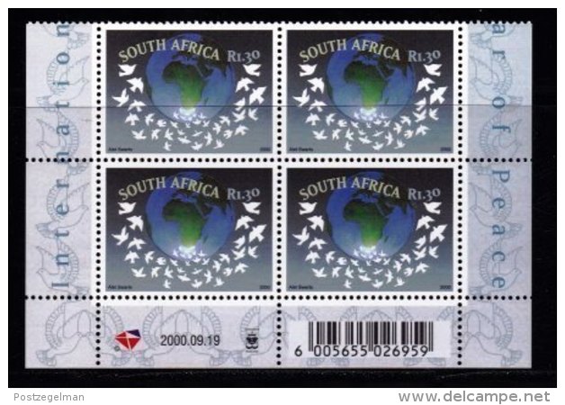 RSA, 2000, MNH Stamps In Control Blocks, MI 1285, International Peace Year (Doves), X755 - Neufs