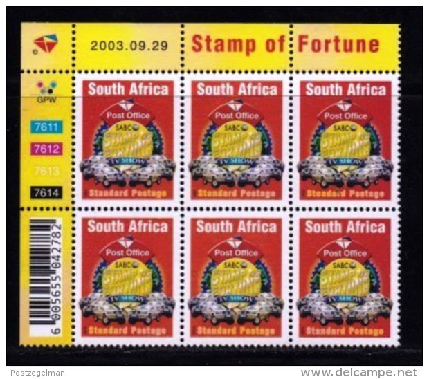 RSA, 2003, MNH Stamps In Control Blocks, MI 1572, Stamp Of Fortune Show,  X708 - Ongebruikt