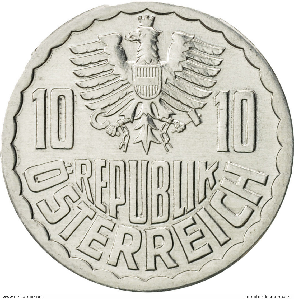 Monnaie, Autriche, 10 Groschen, 1990, Vienna, SUP, Aluminium, KM:2878 - Autriche