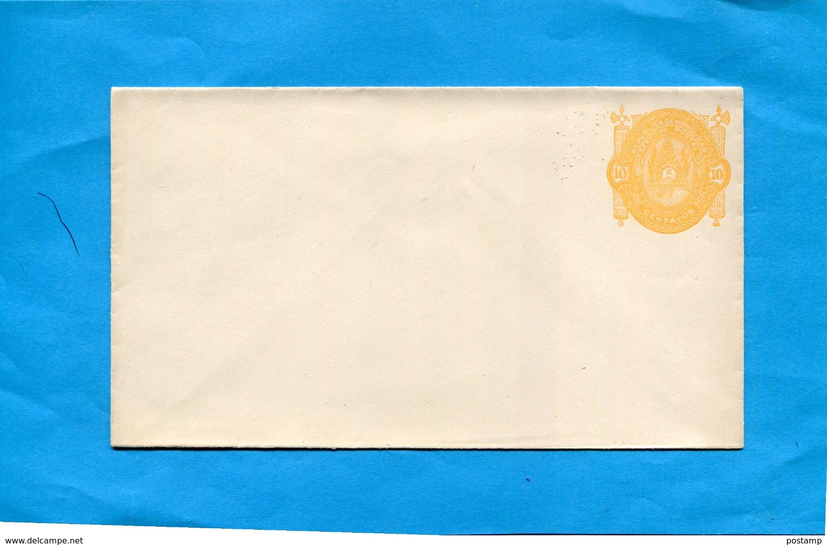 Honduras-Enveloppe-crème Entier Postal-postal-stationnery-10 Corange  -neuf Armoiries-1892 - Honduras