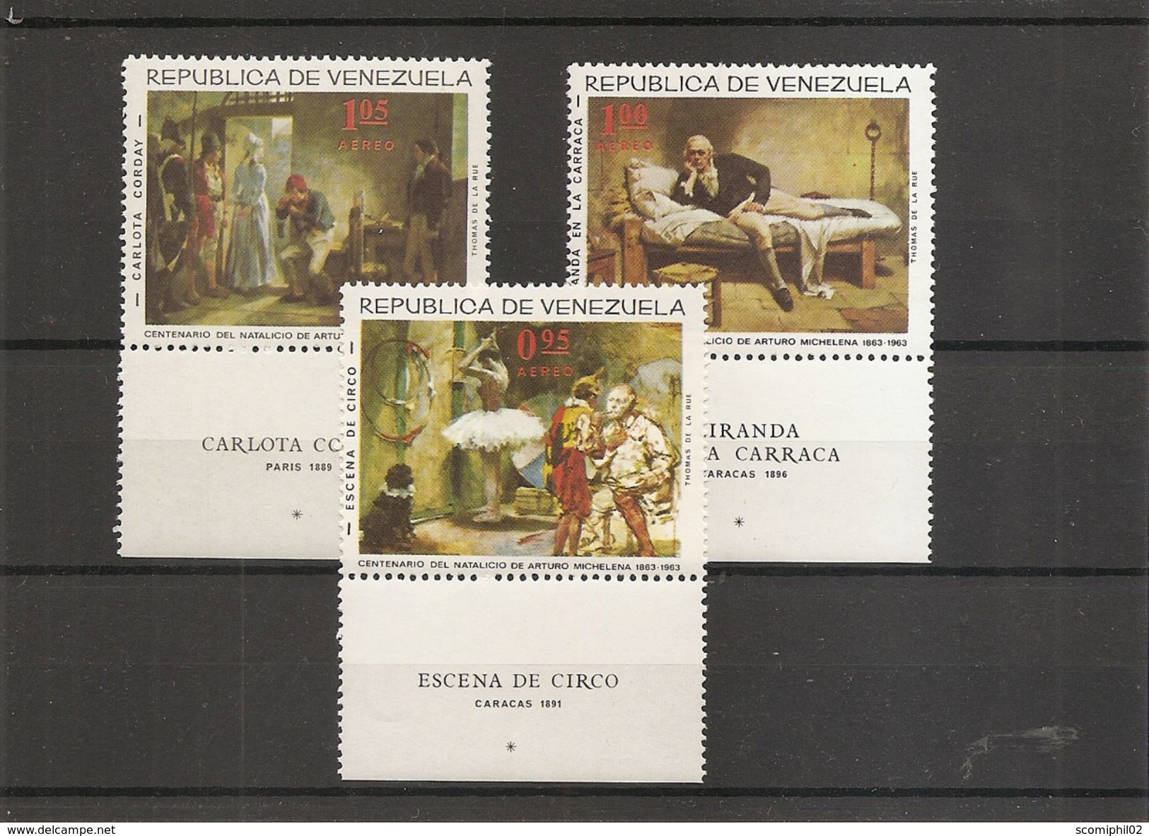 Vénézuéla -Peintures ( PA 885/887 XXX -MNH) - Venezuela