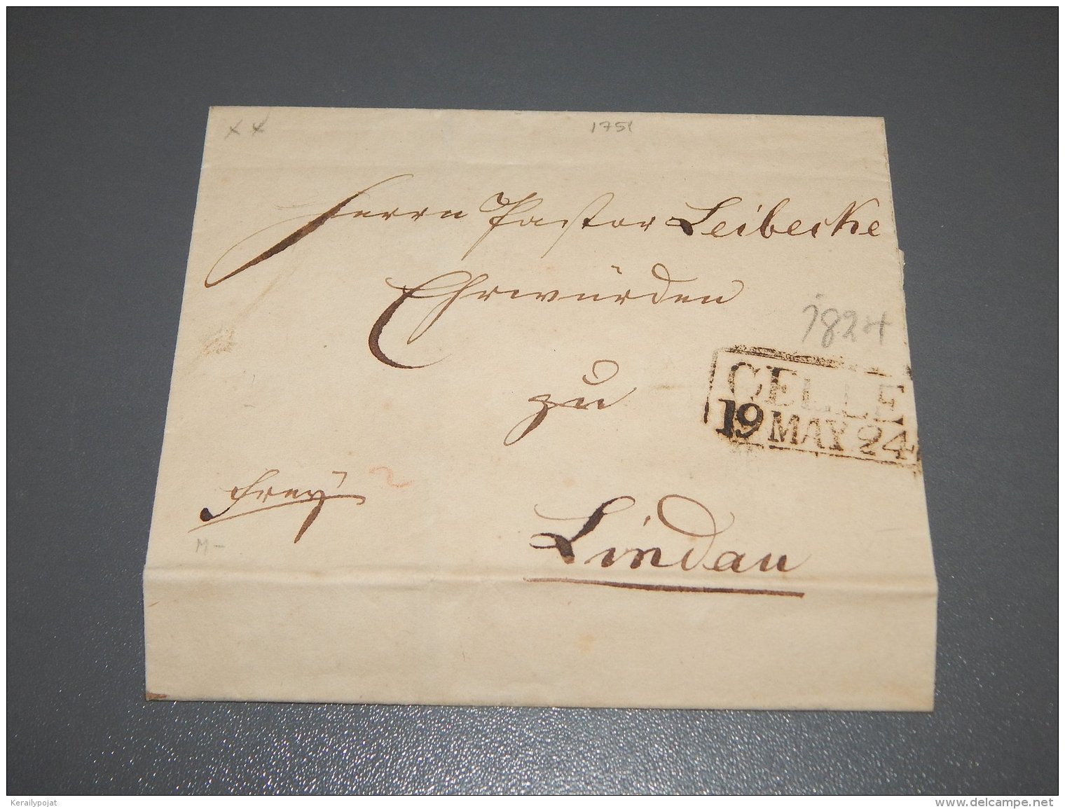 Germany 1824 Celle Letter_(L-1751) - Vorphilatelie