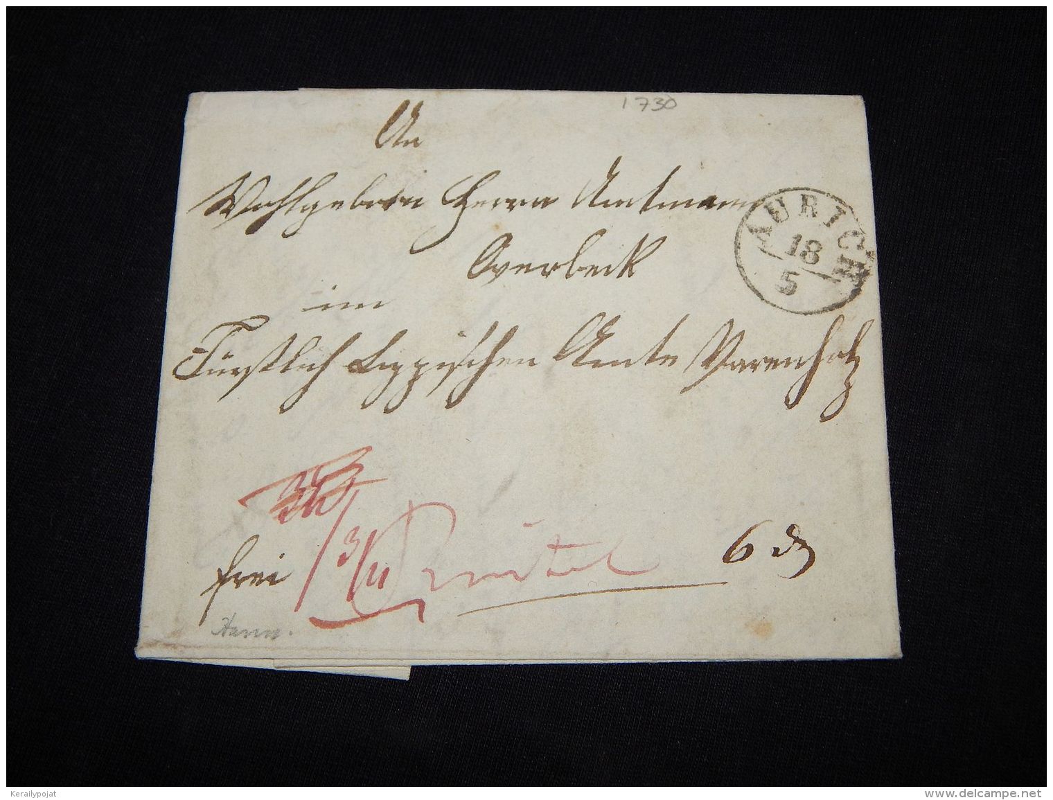 Germany 1846 Aurich Letter_(L-1730) - Vorphilatelie