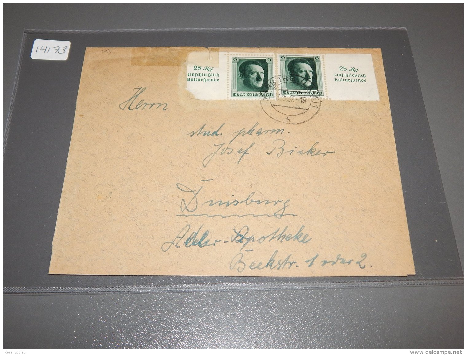 Germany 1937 Hittler Stamp Cover_(L-141) - Covers & Documents
