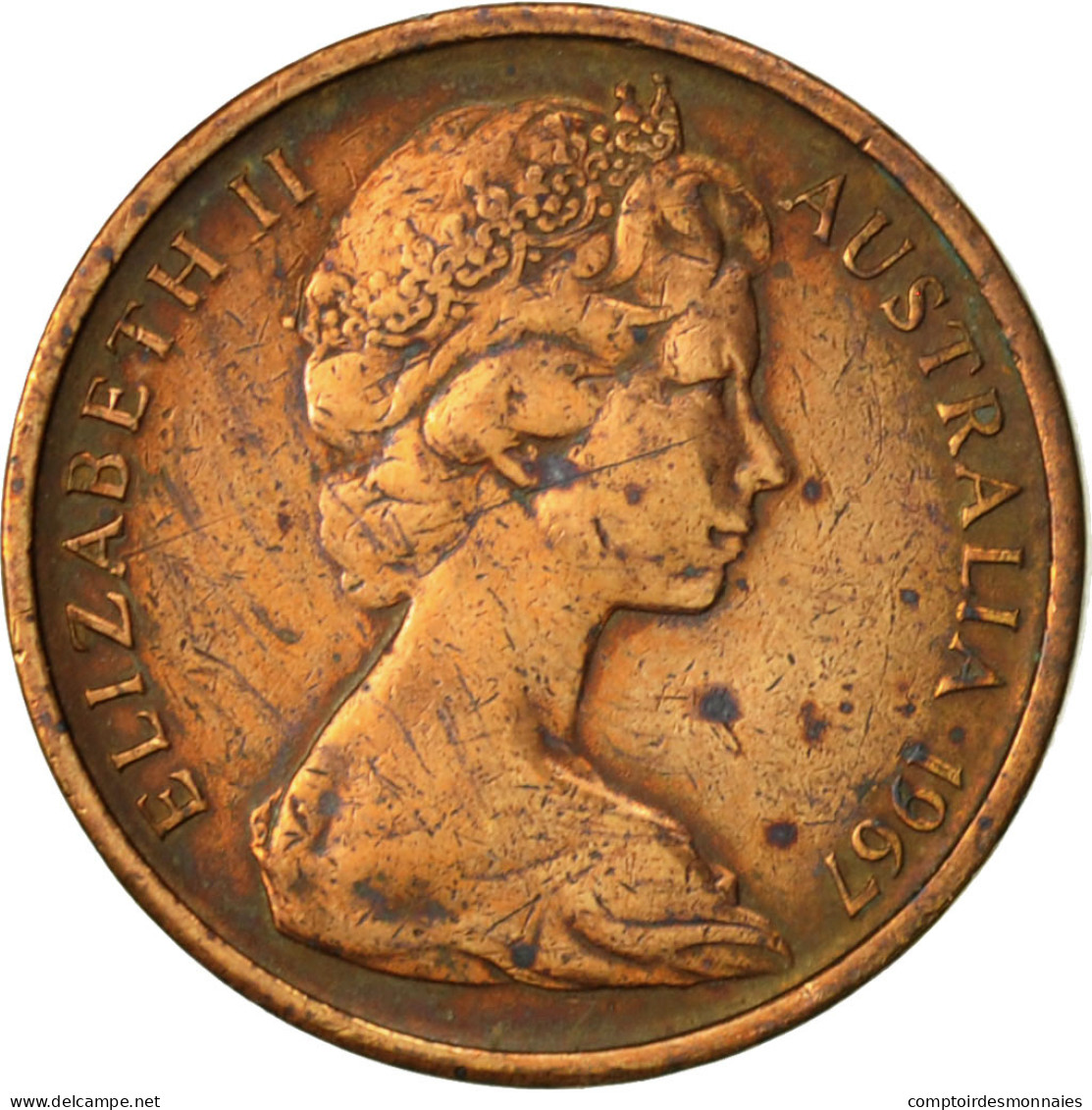 Monnaie, Australie, Elizabeth II, Cent, 1967, TTB, Bronze, KM:62 - Cent