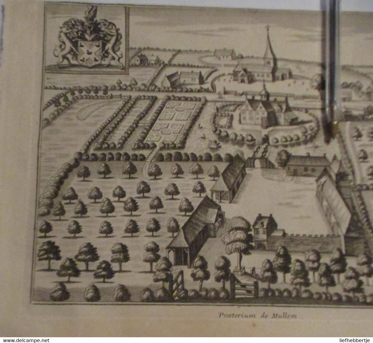 Mullem :  Kaart Uit Sanderus 1735 - Cartes Topographiques