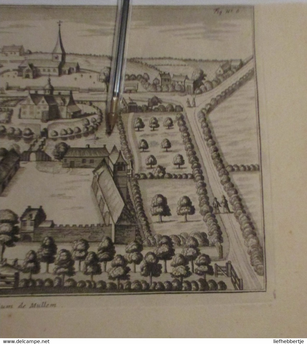 Mullem :  Kaart Uit Sanderus 1735 - Cartes Topographiques
