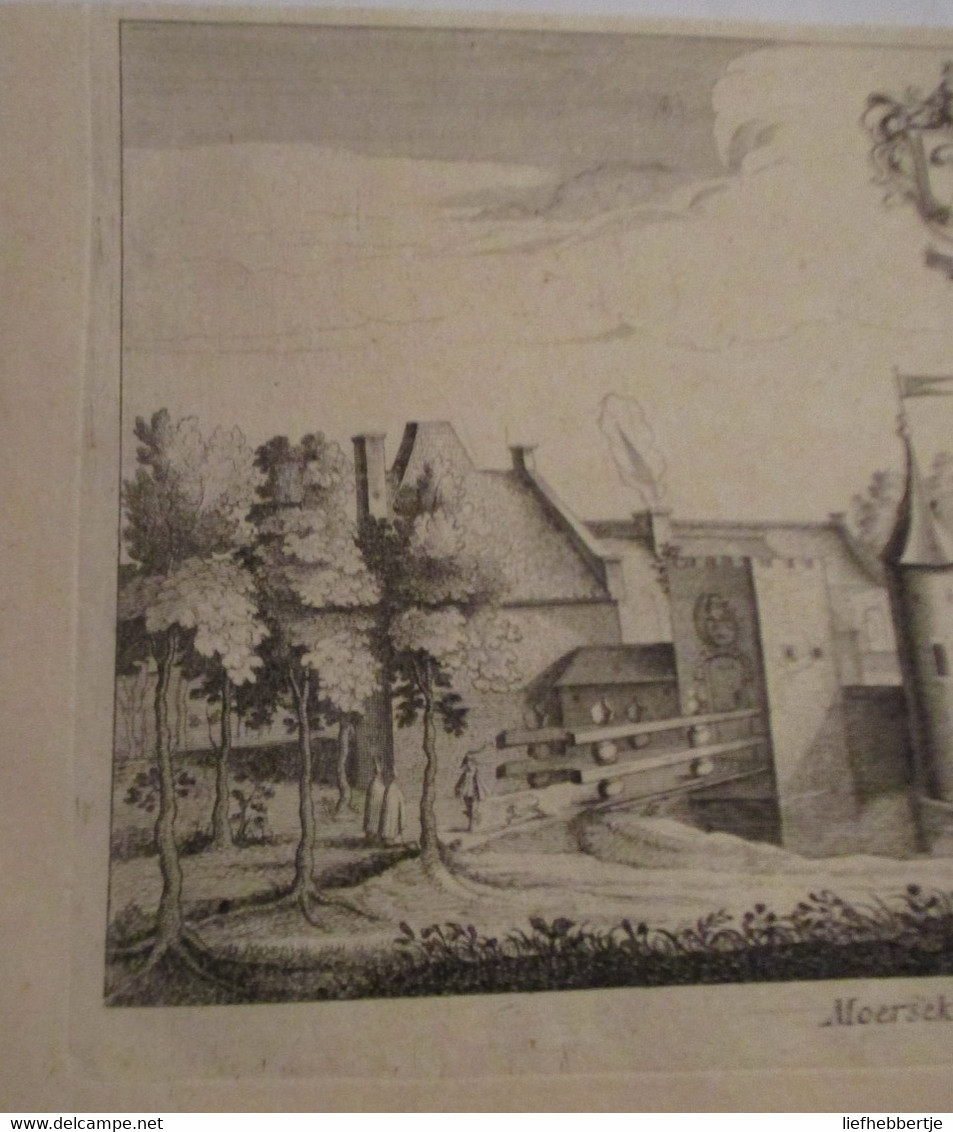 Kasteel Van Moerbeke :  Kaart Uit Sanderus 1735 - Cartes Topographiques