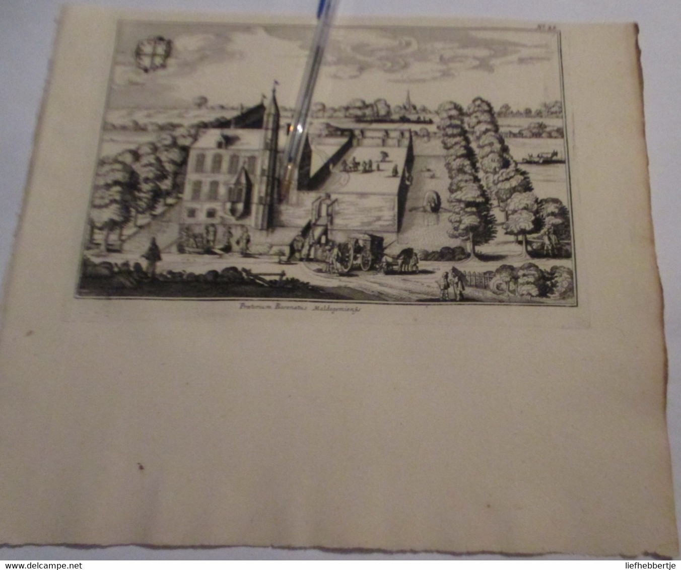 Maldegem :  Kaart Uit Sanderus 1735 - Cartes Topographiques