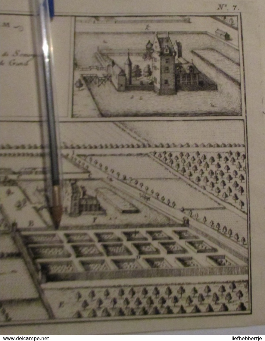 Lovendegem :  Kaart Uit Sanderus 1735 - Cartes Topographiques