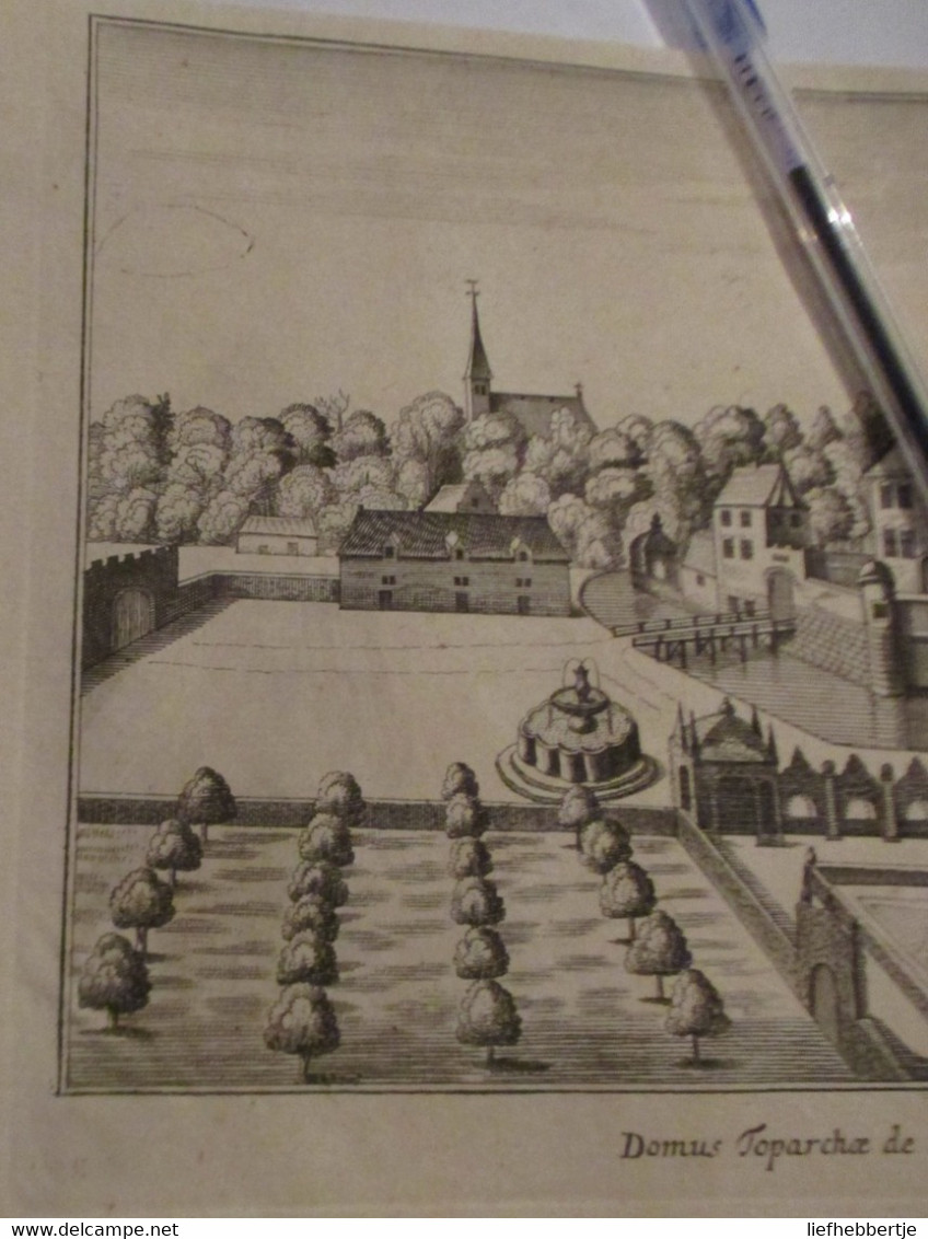 Leeuwergem - Zottegem :  Kaart Uit Sanderus 1735 - Cartes Topographiques