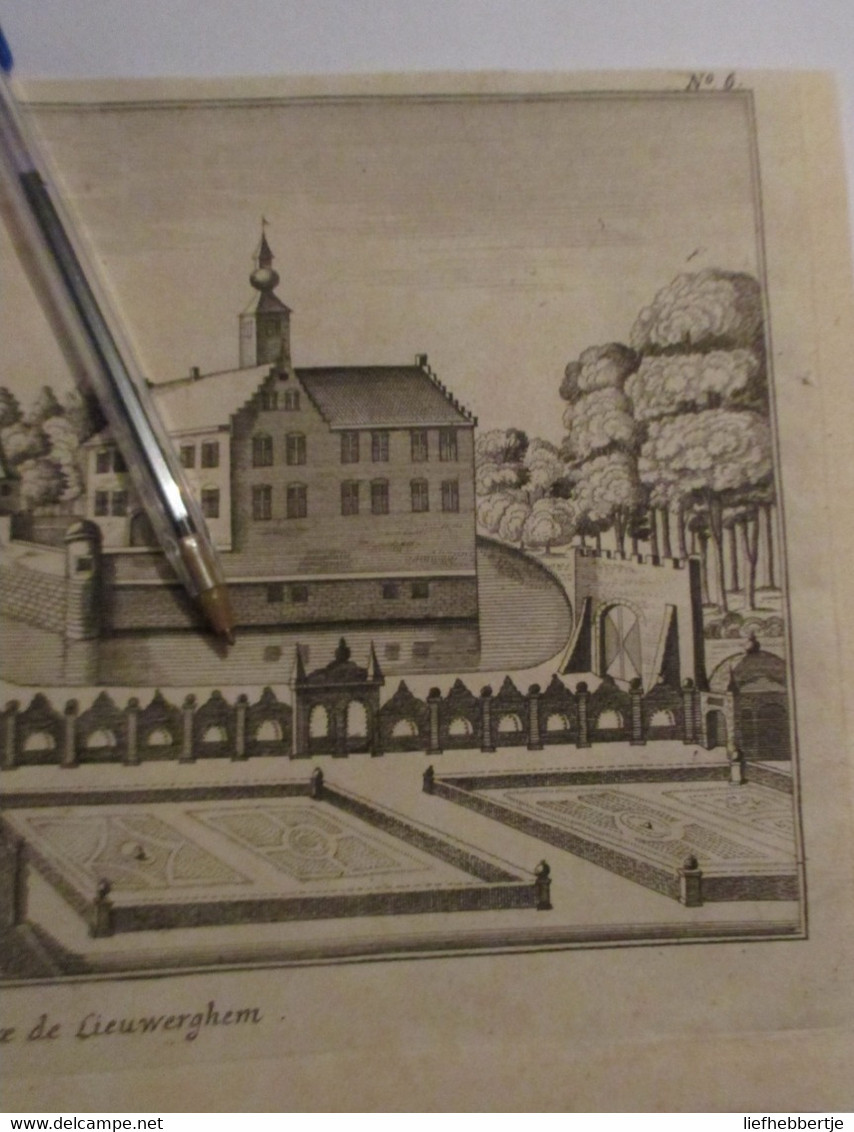 Leeuwergem - Zottegem :  Kaart Uit Sanderus 1735 - Cartes Topographiques