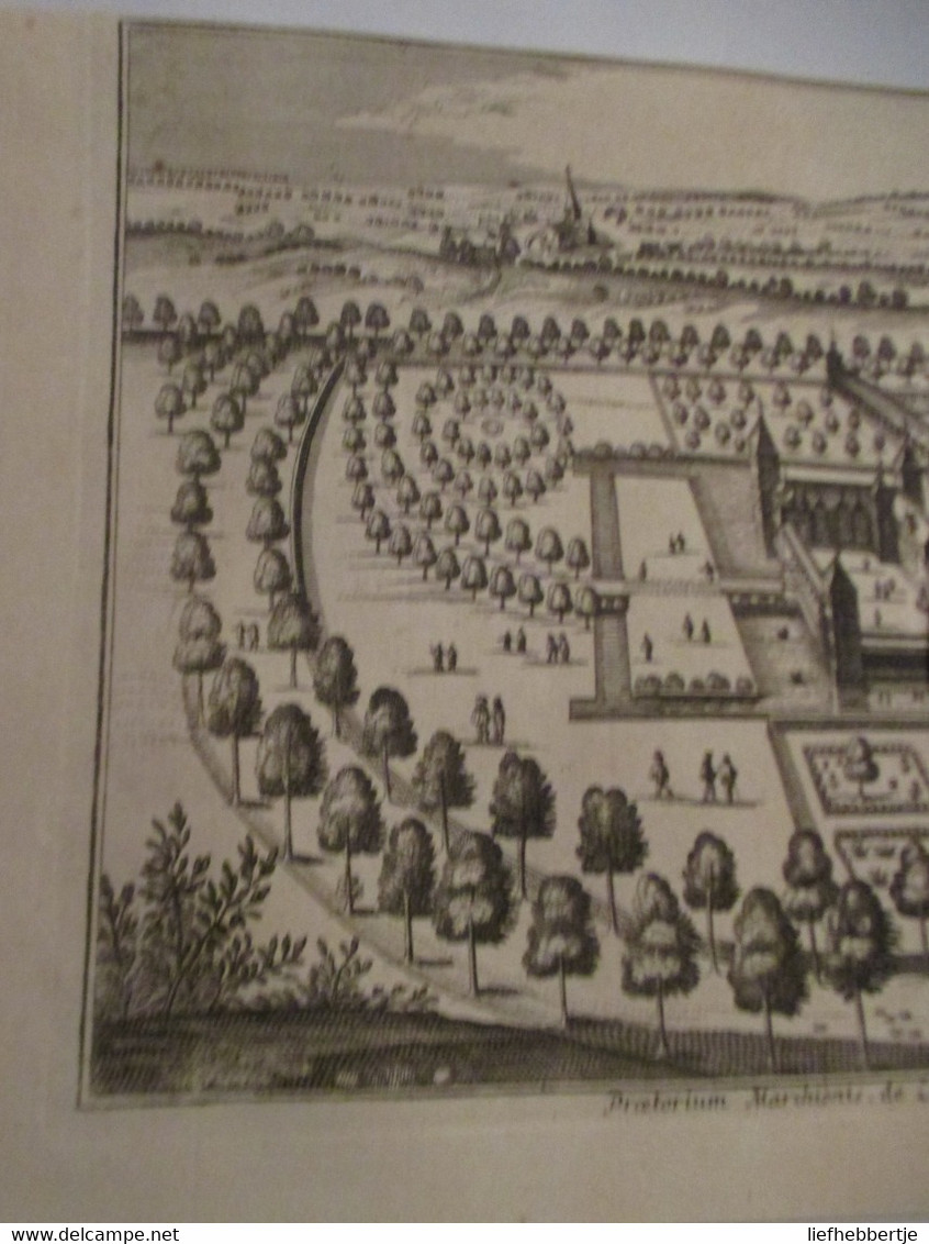 Praetorium Marchionis De Lede :  Kaart Uit Sanderus 1735 - Cartes Topographiques